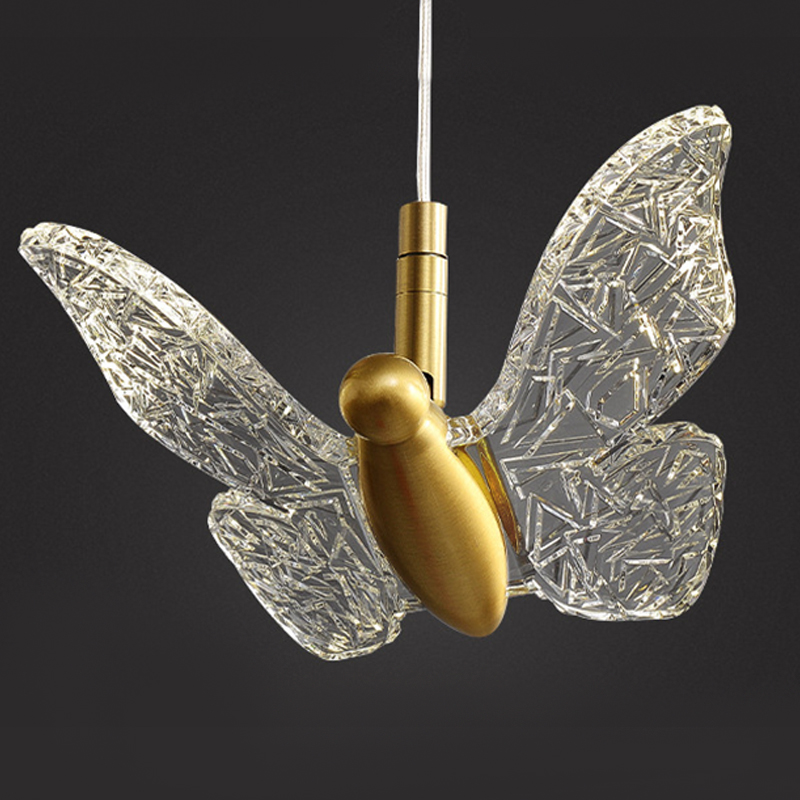 Butterfly Pendant Lamp H Прозрачный Латунь в Санкт-петербурге | Loft Concept 