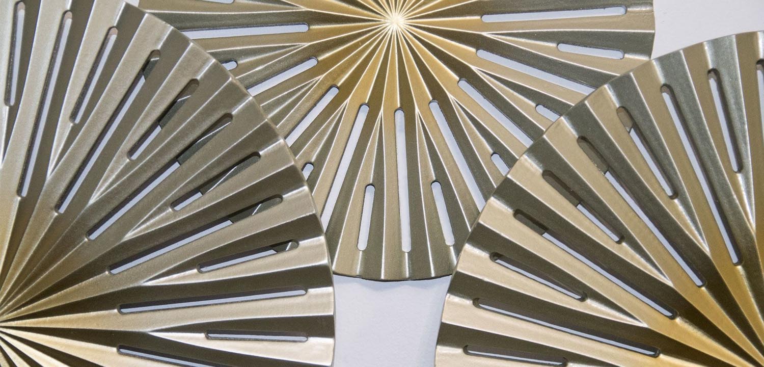 Арт-объект Apollo Gold and Silver Wall Plaque Disc gap 4 - фото