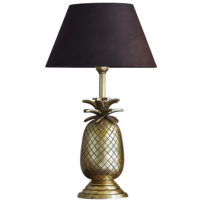 Настольная лампа Pineapple Lampshade Table Lamp Черный Латунь в Санкт-петербурге | Loft Concept 