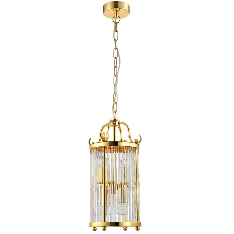 Подвесной светильник Gorden Gold Hanging Lamp Золотой Прозрачное Стекло в Санкт-петербурге | Loft Concept 