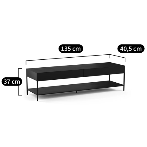 ТВ-тумба из металла с 2-мя ящиками Kelsey Metal TV Stand в Санкт-петербурге