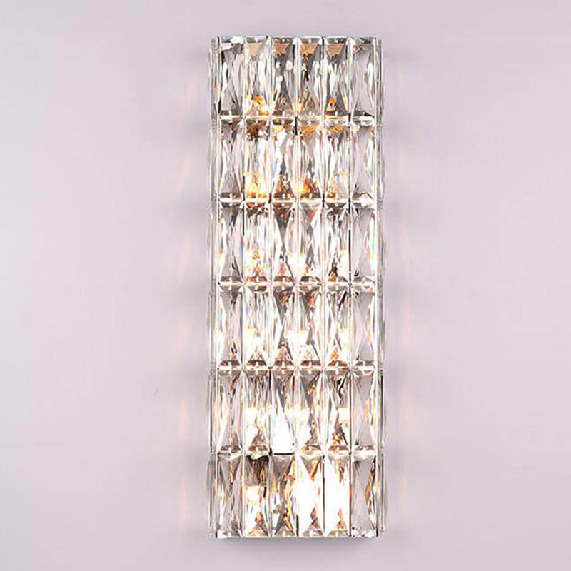 Бра Crystal Regena Chrome Wall Lamp 12 Хром Прозрачный (Transparent) в Санкт-петербурге | Loft Concept 