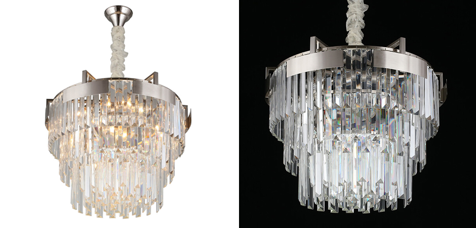 Хрустальная Люстра Harmonica Никель - фото №1