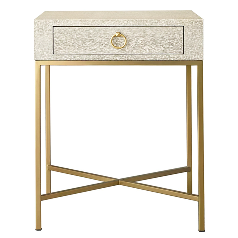 Gaston Stingray Texture Ivory Side Table Приставной стол скат Золотой ivory ( слоновая кость ) в Санкт-петербурге | Loft Concept 