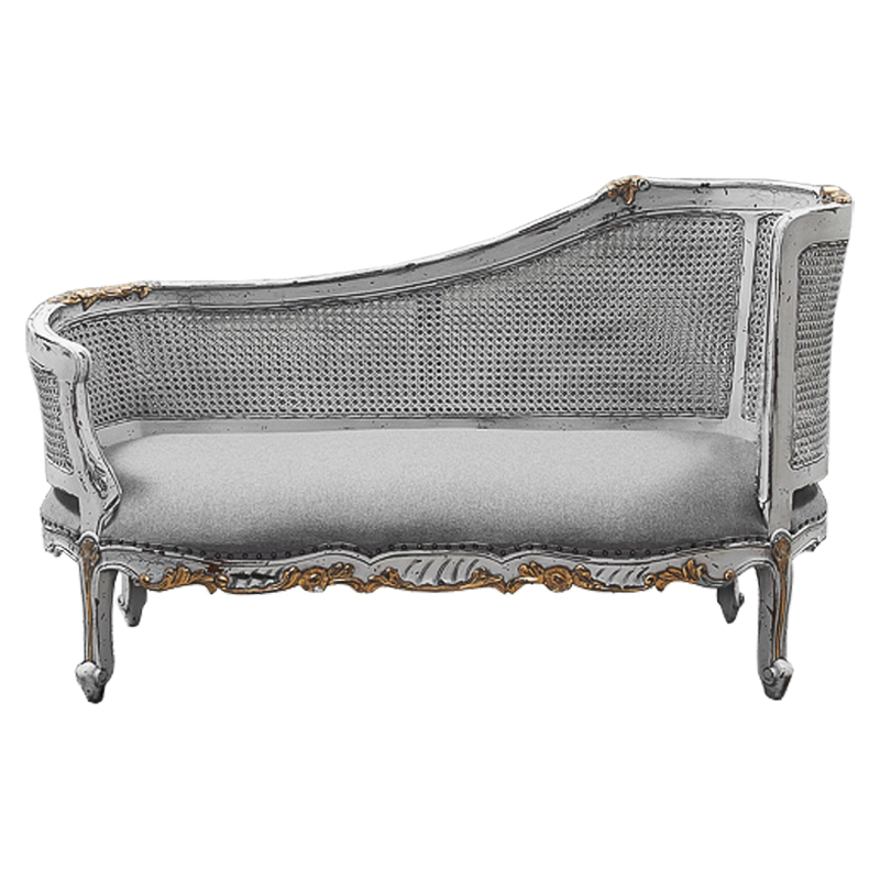 Кушетка Maria Antoinette Side Sofa Gray Серый в Санкт-петербурге | Loft Concept 