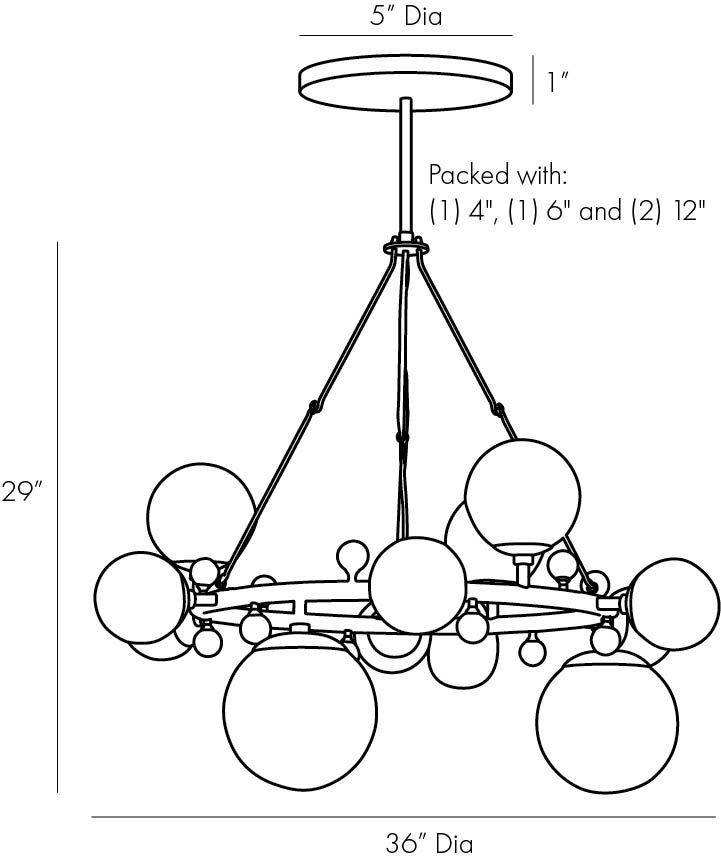 Люстра Arteriors TROON ROUND CHANDELIER в Санкт-петербурге