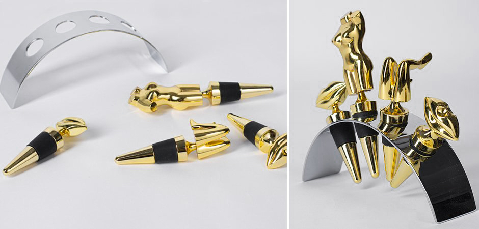 Набор пробок для бутылок ACOLYTE WINE STOPPER - Loft-Concept в Санкт-петербурге