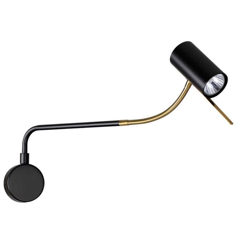 Гибкое бра Trumpet Wall Lamp Брозна Бронза Черный в Санкт-петербурге | Loft Concept 