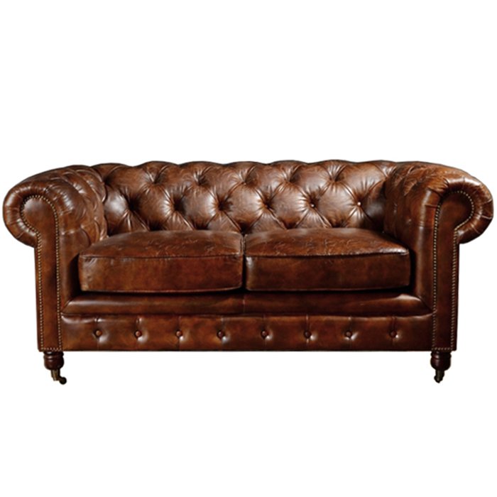 Диван Chesterfield Rebel Sofa Leather Brown 170 Коричневый в Санкт-петербурге | Loft Concept 