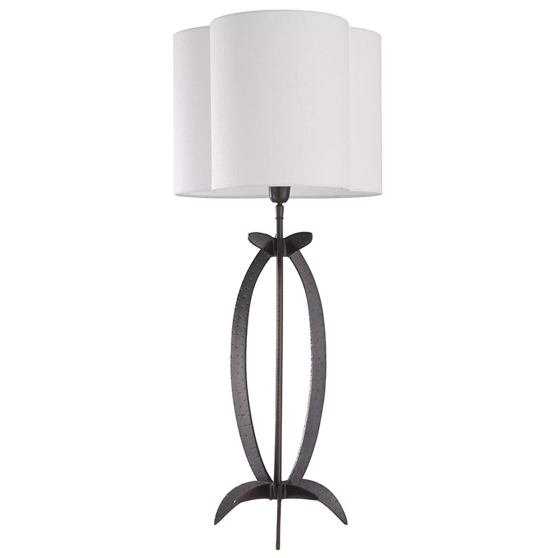 Настольная лампа Eichholtz Table Lamp Luciano Черный Белый в Санкт-петербурге | Loft Concept 