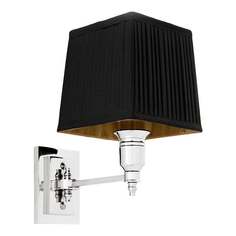 Бра Wall Lamp Lexington Single Nickel+Black Никель Черный в Санкт-петербурге | Loft Concept 