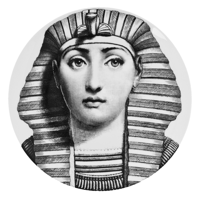 Декоративная тарелка Fornasetti 221 Черный Декоративная тарелка Fornasetti 221 Черный в Санкт-петербурге | Loft Concept