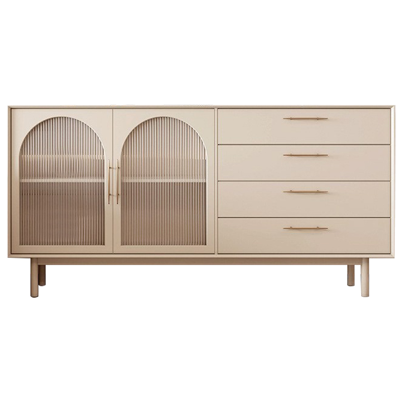 Комод Trystan Arch Chest of Drawers Бежевый Золотой в Санкт-петербурге | Loft Concept 