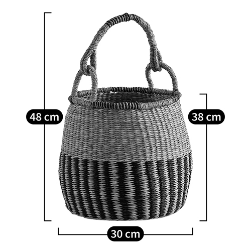 Корзина из плетеного морского тростника Leta Wicker Basket в Санкт-петербурге