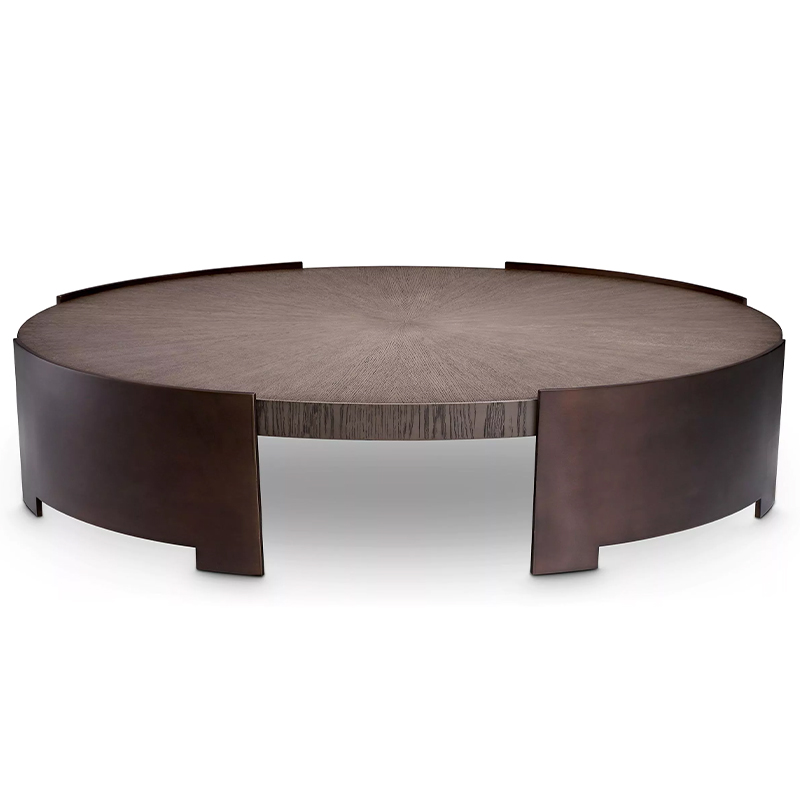 Кофейный стол Eichholtz Coffee Table Quinto Коричневый Темная бронза винтаж в Санкт-петербурге | Loft Concept 