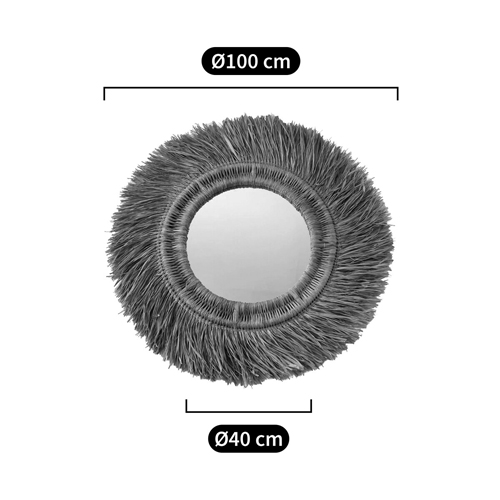 Зеркало из ротанга и сизаля WICKER MIRROR 100 в Санкт-петербурге