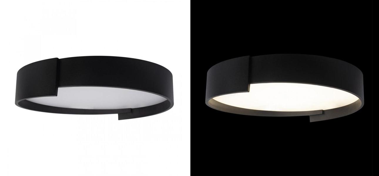 Светильник потолочный круглый Assol cup Black диаметр 50 - фото №1