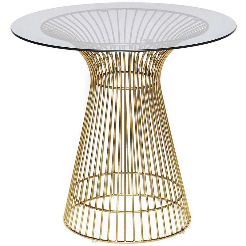 Обеденный стол Platner table gold Золотой Прозрачный в Санкт-петербурге | Loft Concept 