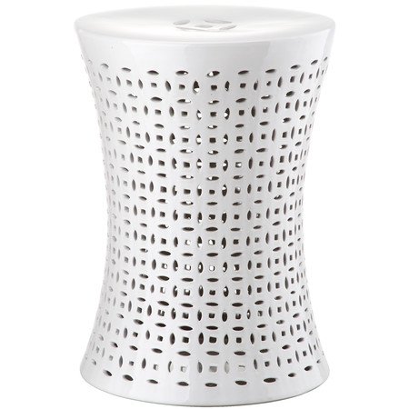 Керамический табурет Camilla Garden Stool White Белый в Санкт-петербурге | Loft Concept 