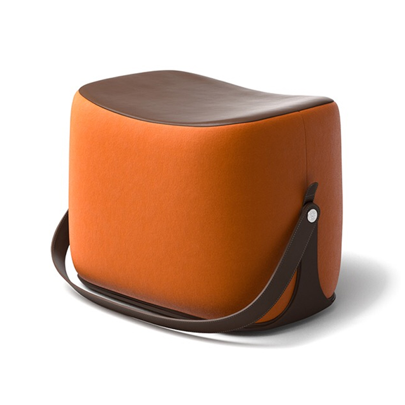 Пуф Langtry Pouf Orange Коричневый Оранжевый в Санкт-петербурге | Loft Concept 