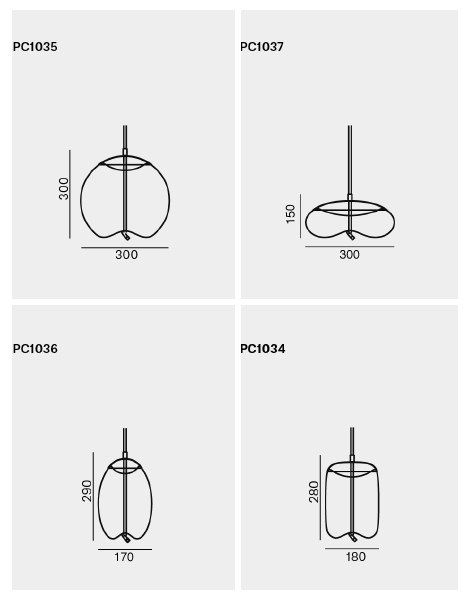 Подвесной светильник KNOT Small Gray glass в Санкт-петербурге