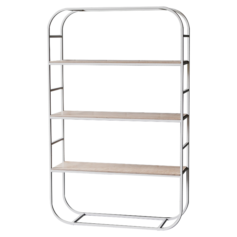 Стеллаж Parson Industrial Metal Rust Rack Белый Древесина в Санкт-петербурге | Loft Concept 