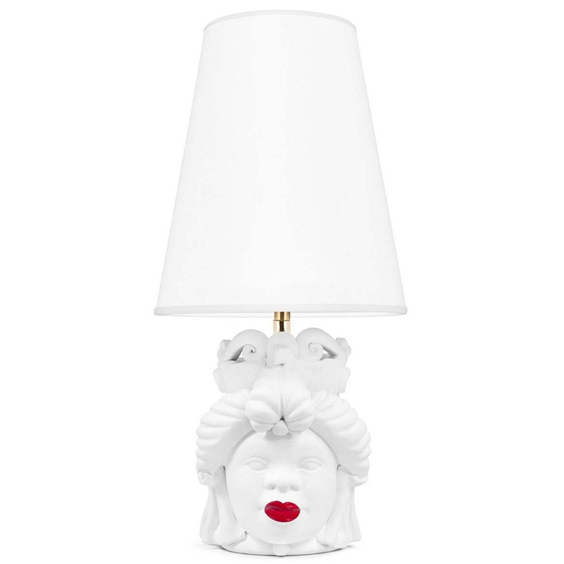 Настольная лампа Table Lamp Moro Lady Small Lipstick White Белый Красный в Санкт-петербурге | Loft Concept 