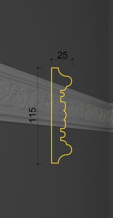 Молдинг с орнаментом MO-08 в Санкт-петербурге