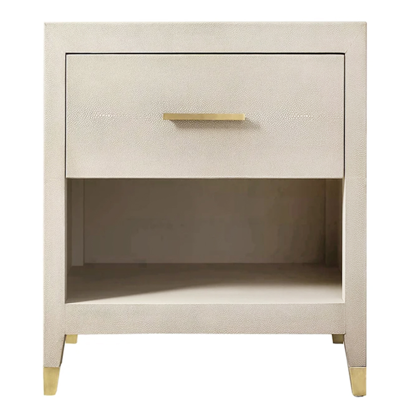 Charles Stingray Ivory Bedside table Тумбочка скат Золотой ivory ( слоновая кость ) в Санкт-петербурге | Loft Concept 