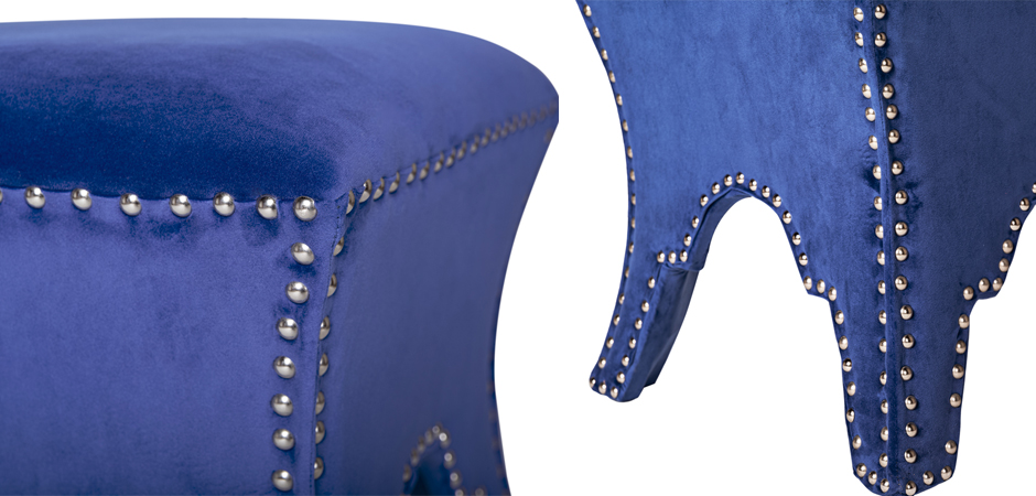 Пуф Pouf Blue Velor Пуф Pouf Blue Velor - Loft-Concept в Санкт-петербурге