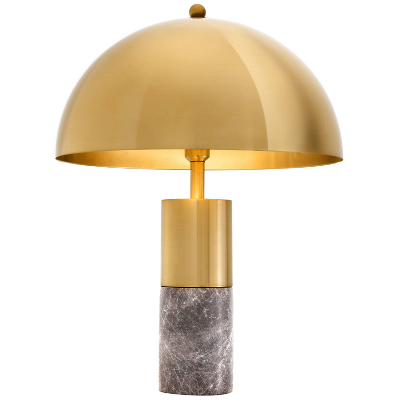 Настольная лампа Eichholtz Table Lamp Flair brass Латунь Серый в Санкт-петербурге | Loft Concept 