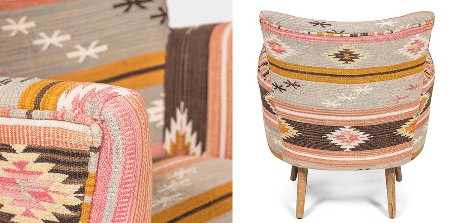 Кресло KELIM Pattern Brown Chair II - фото №1