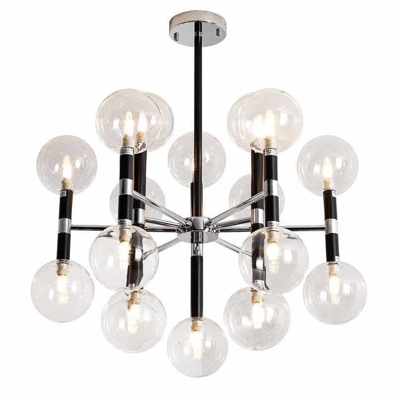 Люстра Danitza Chandelier Chrome Черный Хром в Санкт-петербурге | Loft Concept 