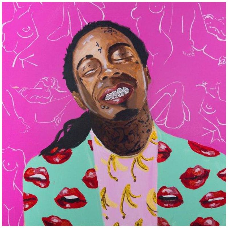 Картина Lil Wayne with Kama Sutra Wallpaper Мульти в Санкт-петербурге | Loft Concept 