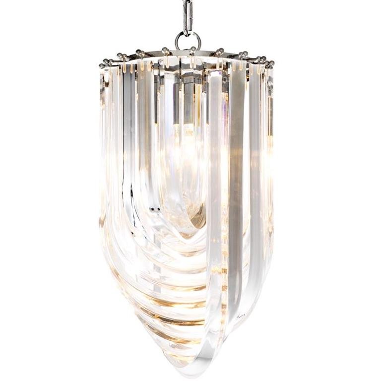 Люстра Chandelier Murano Clear 25 Прозрачный (Transparent) Никель в Санкт-петербурге | Loft Concept 