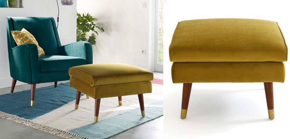 Пуф Classic Furniture горчичный Пуф Classic Furniture горчичный - Loft-Concept в Санкт-петербурге