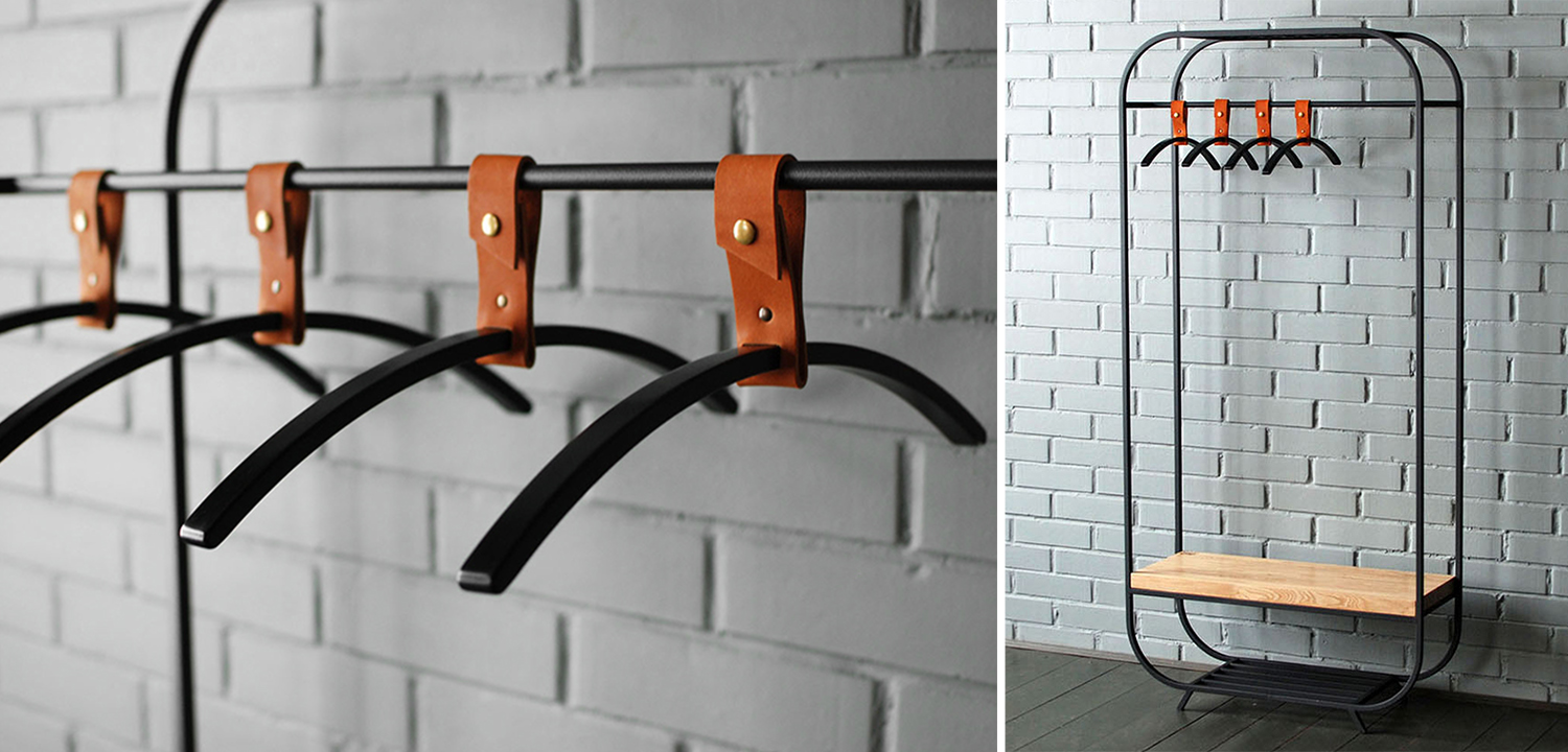 Плечики для одежды Amos Black Clothes Hanger - фото