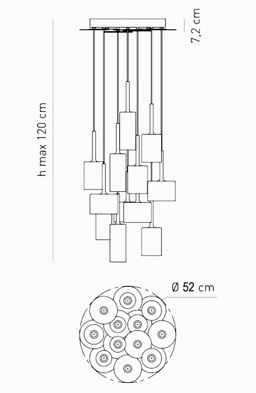 Люстра AXO Light Spillray Suspension Lamp в Санкт-петербурге