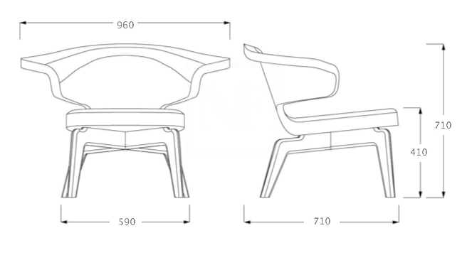 Кресло Munich Lounge Chair в Санкт-петербурге