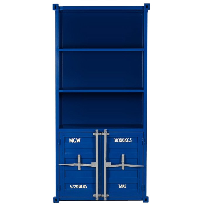 Книжный шкаф Sea Container Bookcase Blue Синий Бирюзовый Зеленый Желтый Оранжевый Красный Белый Серый Черный в Санкт-петербурге | Loft Concept 