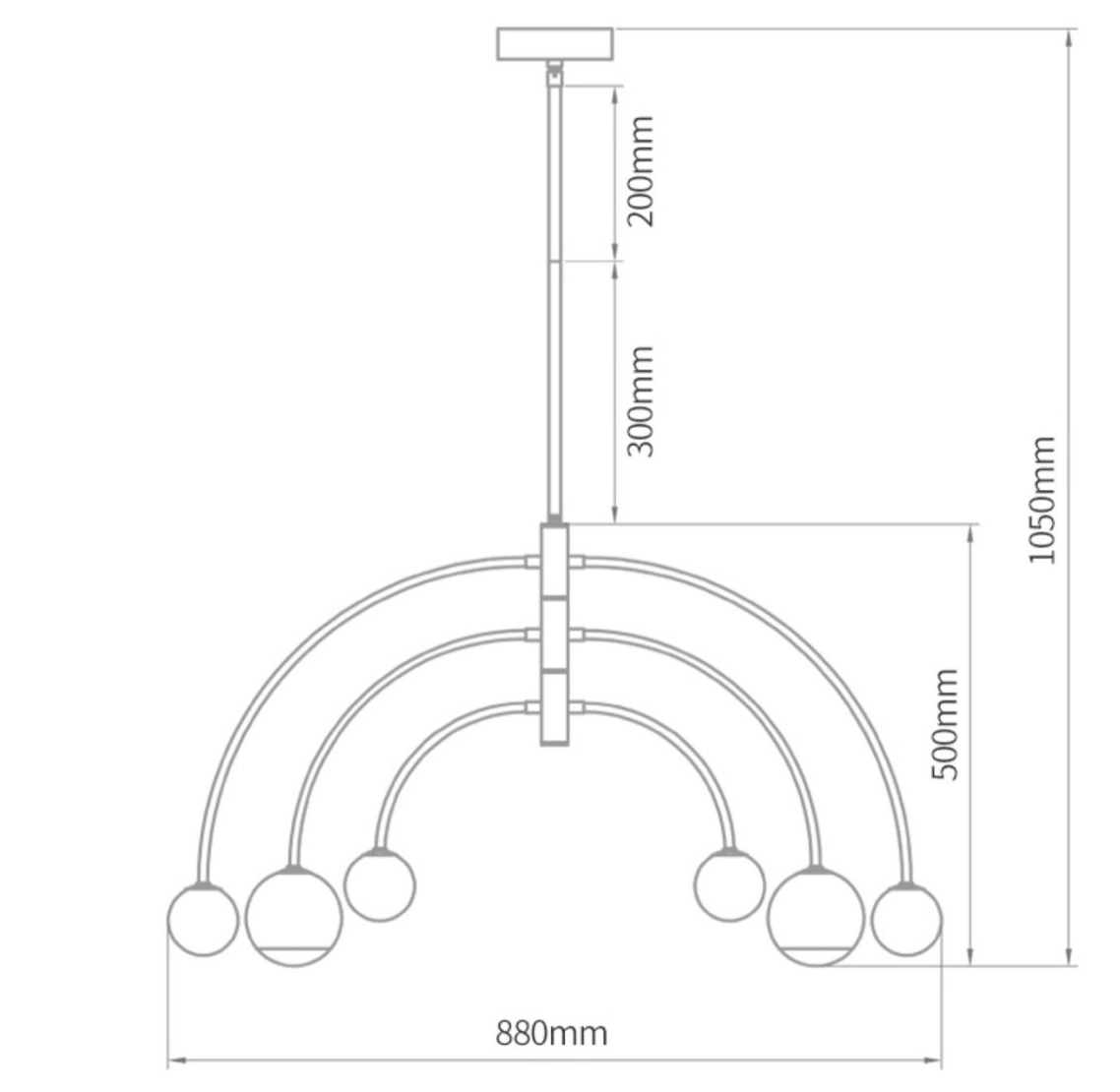 Люстра Wynne Metal Arch Wooden Chandelier в Санкт-петербурге