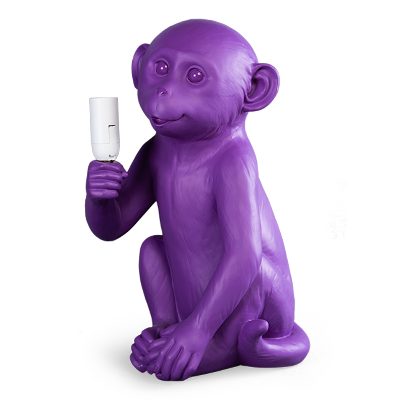 Настольная лампа Purple Monkey Фиолетовый в Санкт-петербурге | Loft Concept 