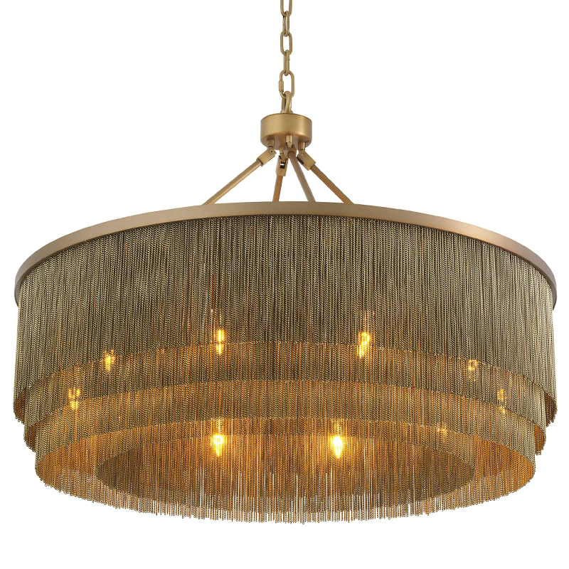 Люстра Eichholtz Chandelier Tissot L Brass Латунь в Санкт-петербурге | Loft Concept 