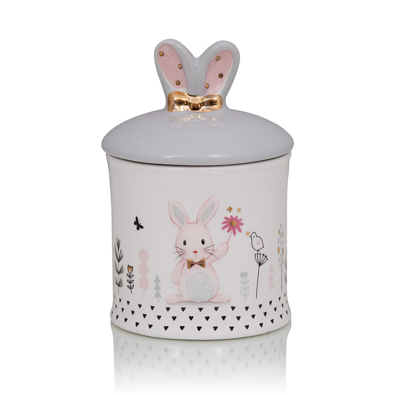 Ваза Kids Vase Bunny II Розовый пастельный Серый в Санкт-петербурге | Loft Concept 