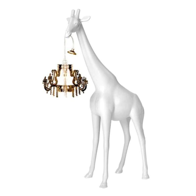 Настольная лампа белый жираф White Giraffe Table Lamp Белый в Санкт-петербурге | Loft Concept 