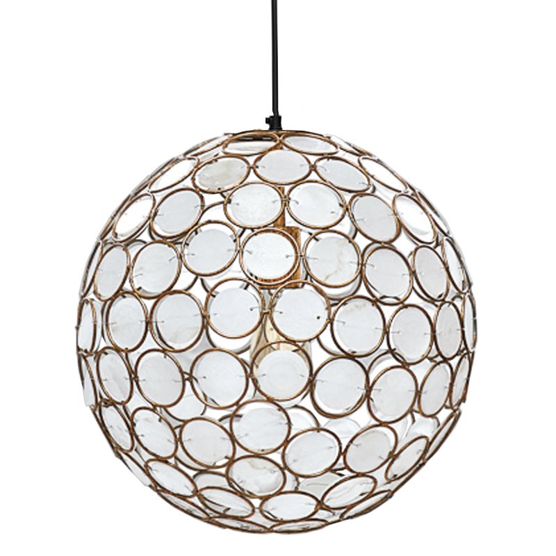 Seashell Ball pendant lamp  Белый Позолоченная ржавчина в Санкт-петербурге | Loft Concept 