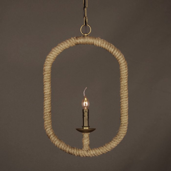 Подвесной светильник Oval Loft Rope Light  в Санкт-петербурге | Loft Concept 