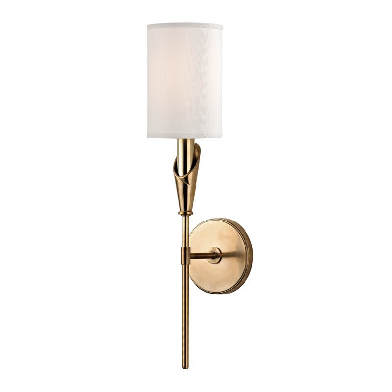 Настенный светильник Wall Sconce TATE 1311-AGB Латунь Белый в Санкт-петербурге | Loft Concept 