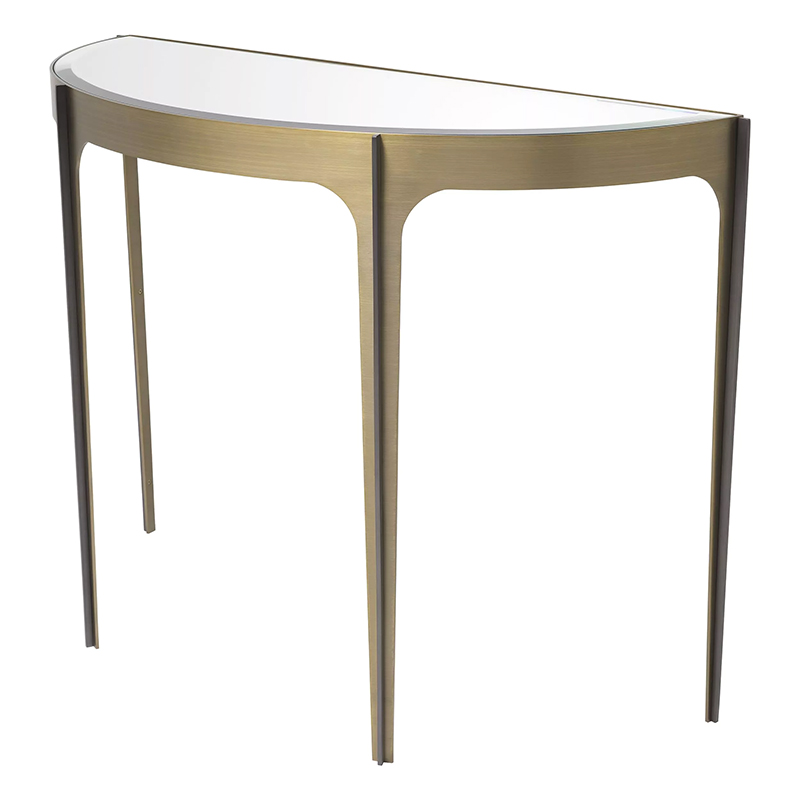 Консоль Eichholtz Console Table Artemisa Brass Латунь Зеркало в Санкт-петербурге | Loft Concept 