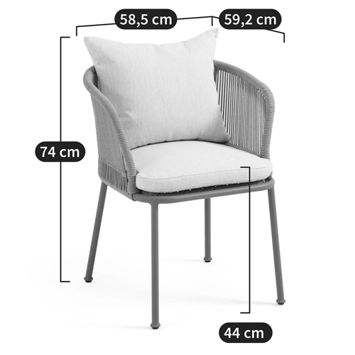 Кресло уличное Bonnie Beige Chair в Санкт-петербурге